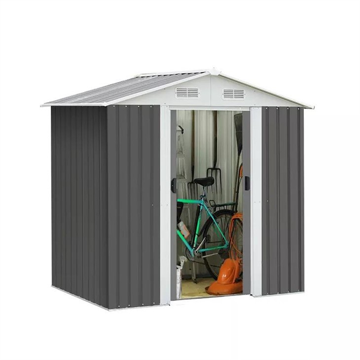 Nhà kho dụng cụ sân sau bằng thép mạ kẽm